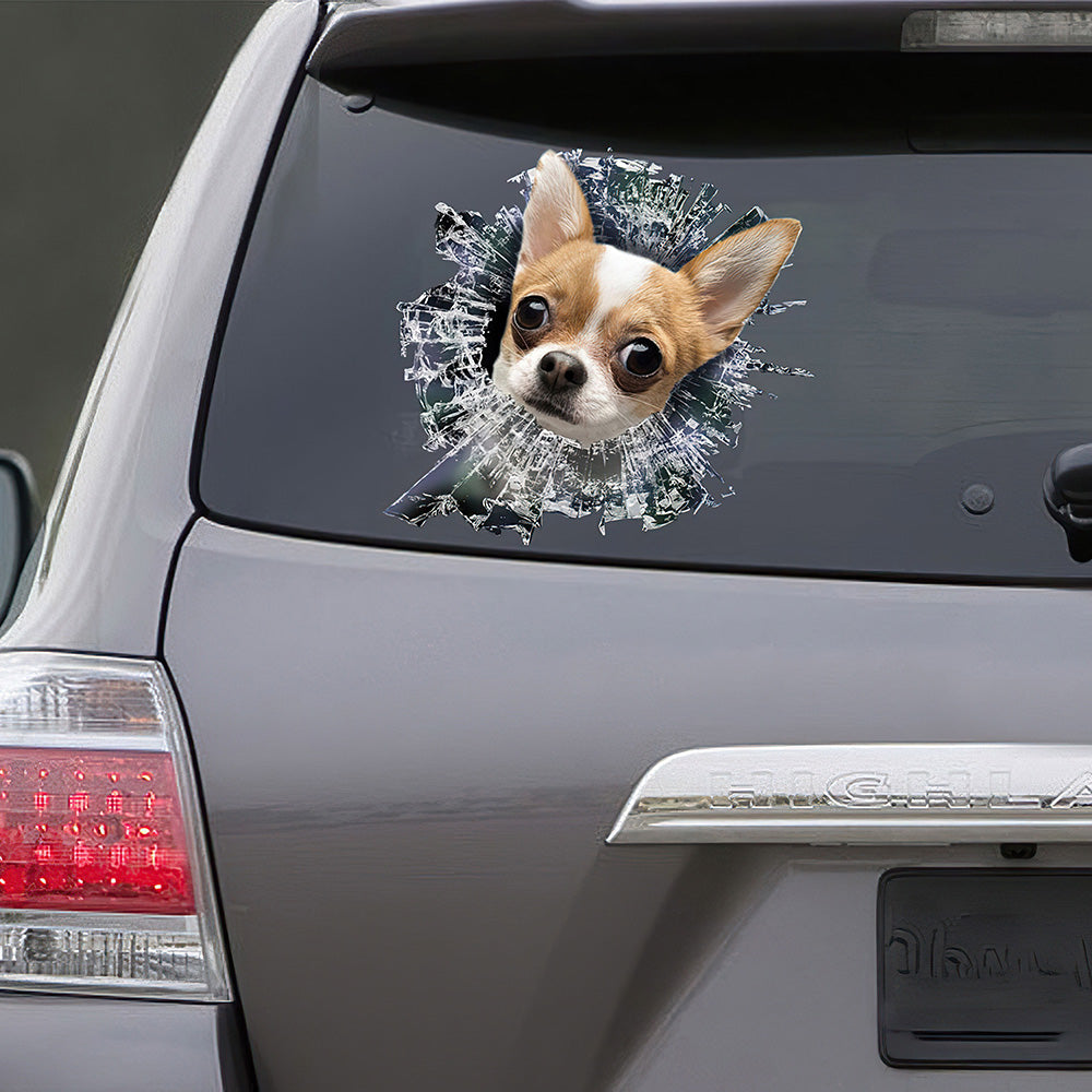 Best Chihuahua Window Car 3D Stickers Decal Car Accessories Car Decoration Amazing Gift Idea