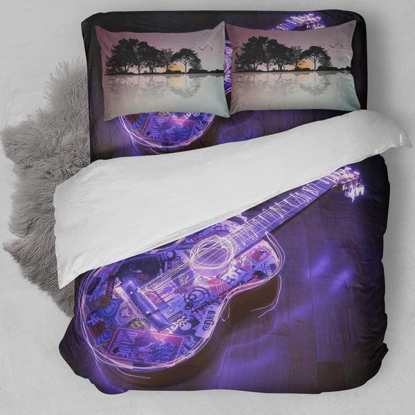 Classic Guitar Artwork Bedding Set