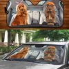 Two Cocker Spaniels Family Car Windshield Auto Sunshade Amazing Best Gift Ideas 2021