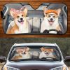 Two Corgis Family Car Windshield Auto Sun Shade Amazing Best Gift Ideas 2021