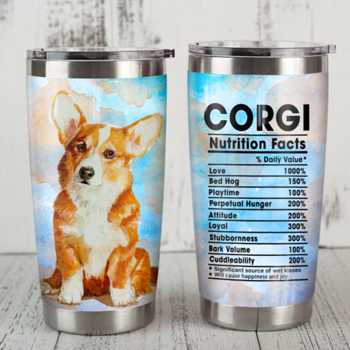 Corgi Nutrition Facts Corgi Dog Tumbler 2021