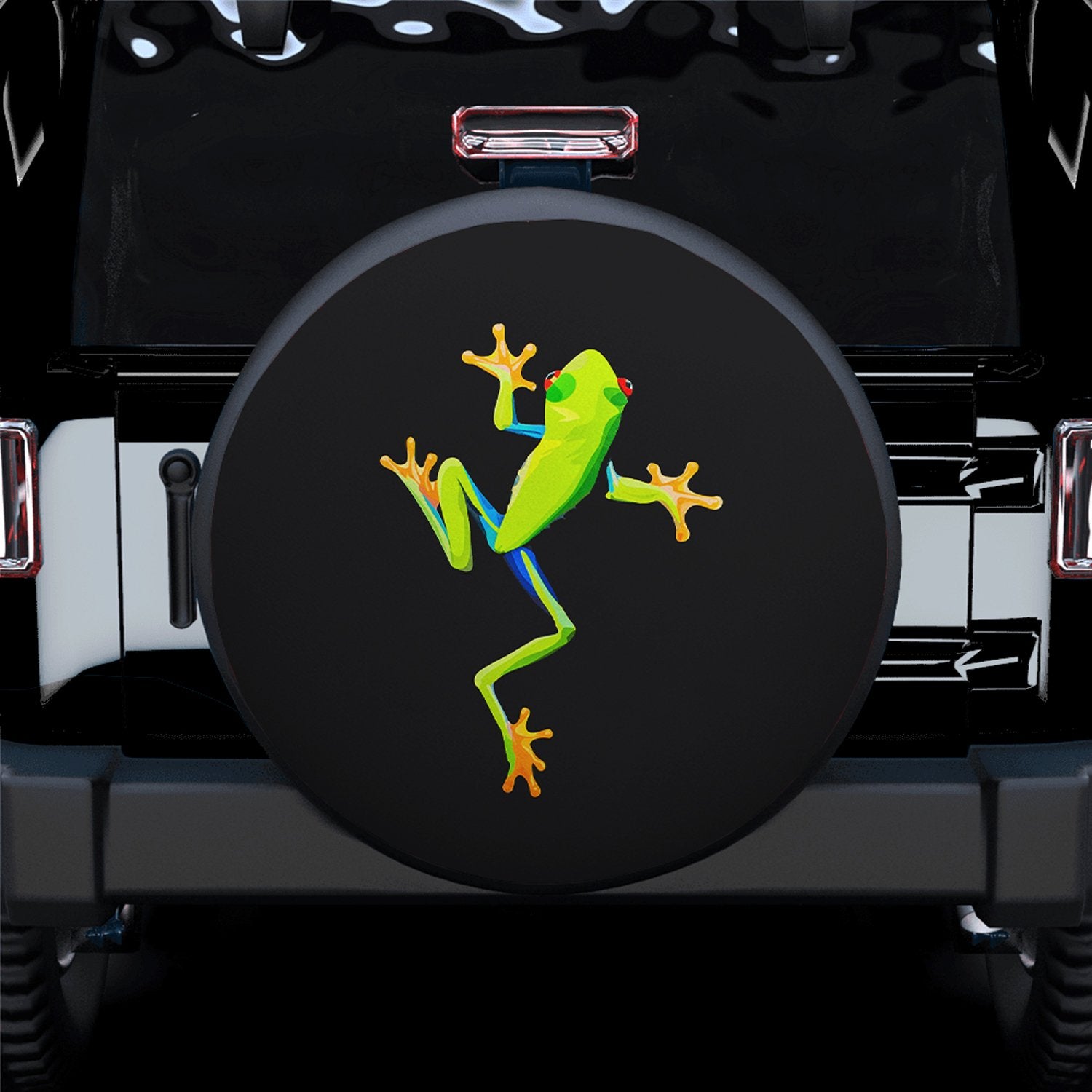 Cute Green Frog Spare Tire Covers Gift For Campers