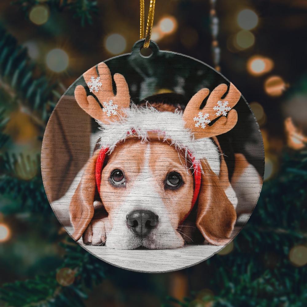 Cute Beagle 1 Christmas Ornament 2022 Amazing Decor Ideas
