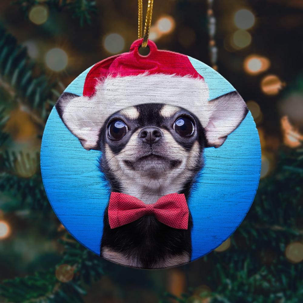 Cute Chihuahua 2 Christmas Ornament 2022 Amazing Decor Ideas