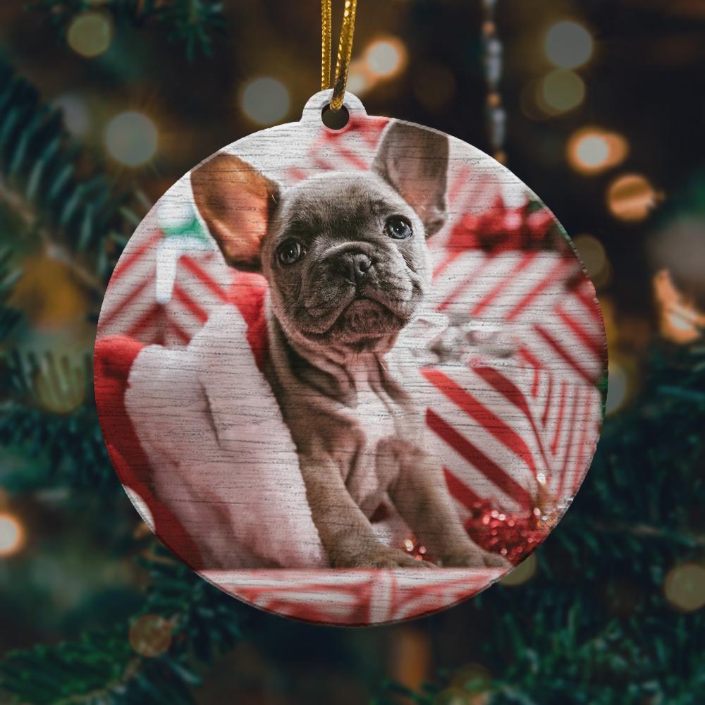 Cute French Bulldog 1 Christmas Ornament 2022 Amazing Decor Ideas