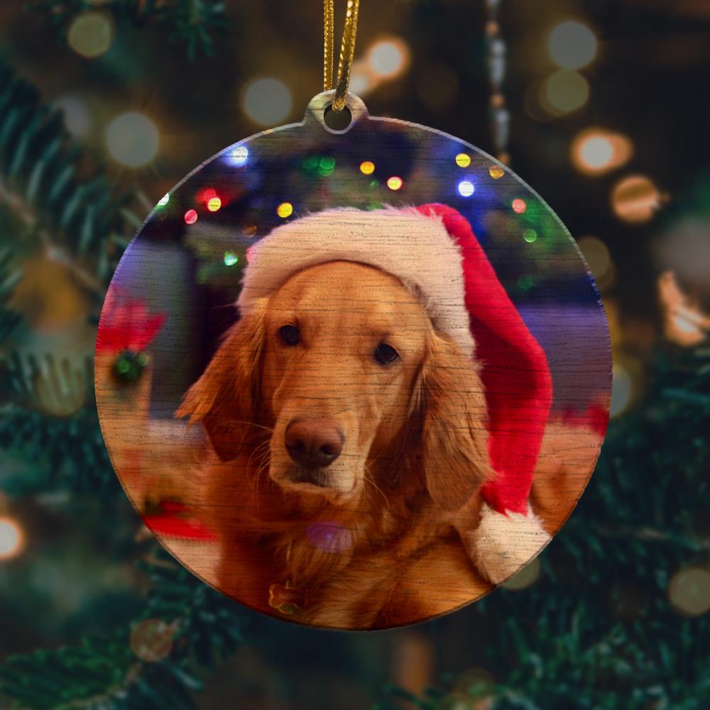 Cute Golden Retriever 1 Christmas Ornament 2022 Amazing Decor Ideas