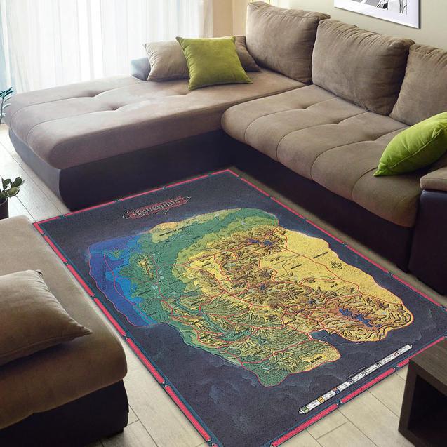 Ravenloft Domains Of The Dread Dungeons And Dragons Map Area Rug Home Decor Bedroom Living Room Decor