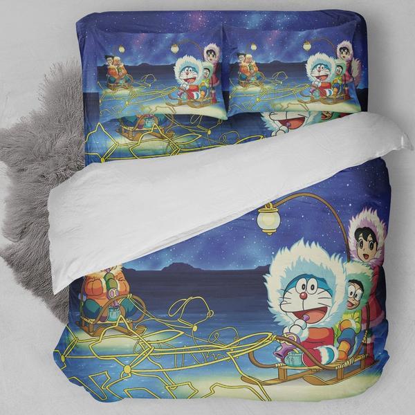 Doraemon Winter Night Bedding Set