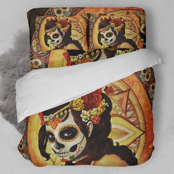 Day Of The Dead Bedding Set