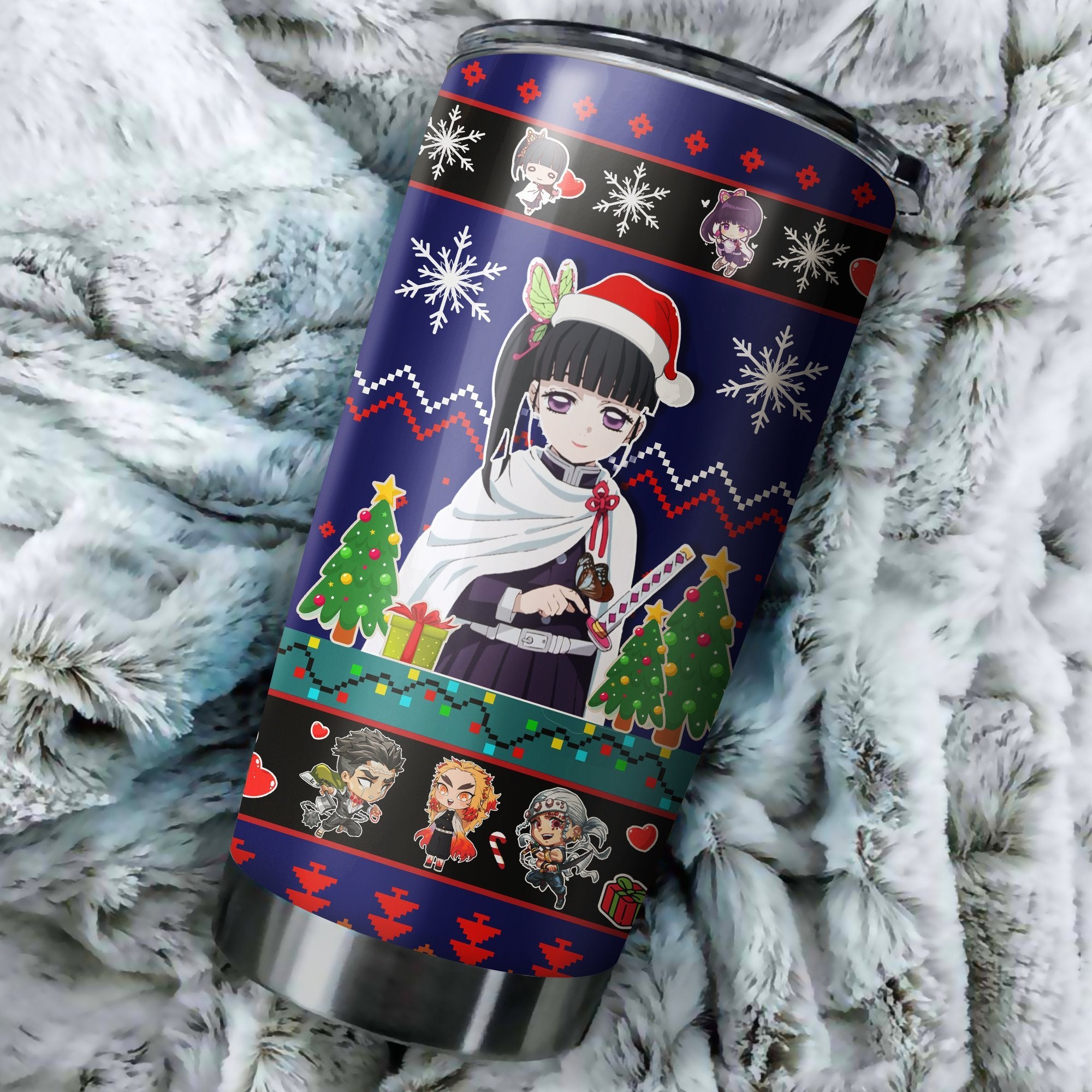 Demon Slayer Characters Kanao Tsuyuri Christmas Tumbler Perfect Birthday Best Gift Stainless Traveling Mugs 2021