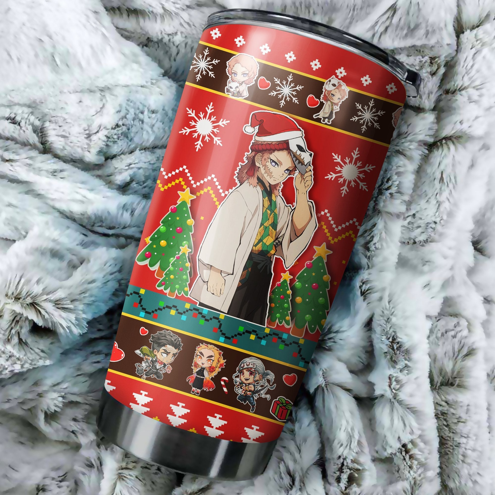 Demon Slayer Characters Sabito Christmas Tumbler Perfect Birthday Best Gift Stainless Traveling Mugs 2021