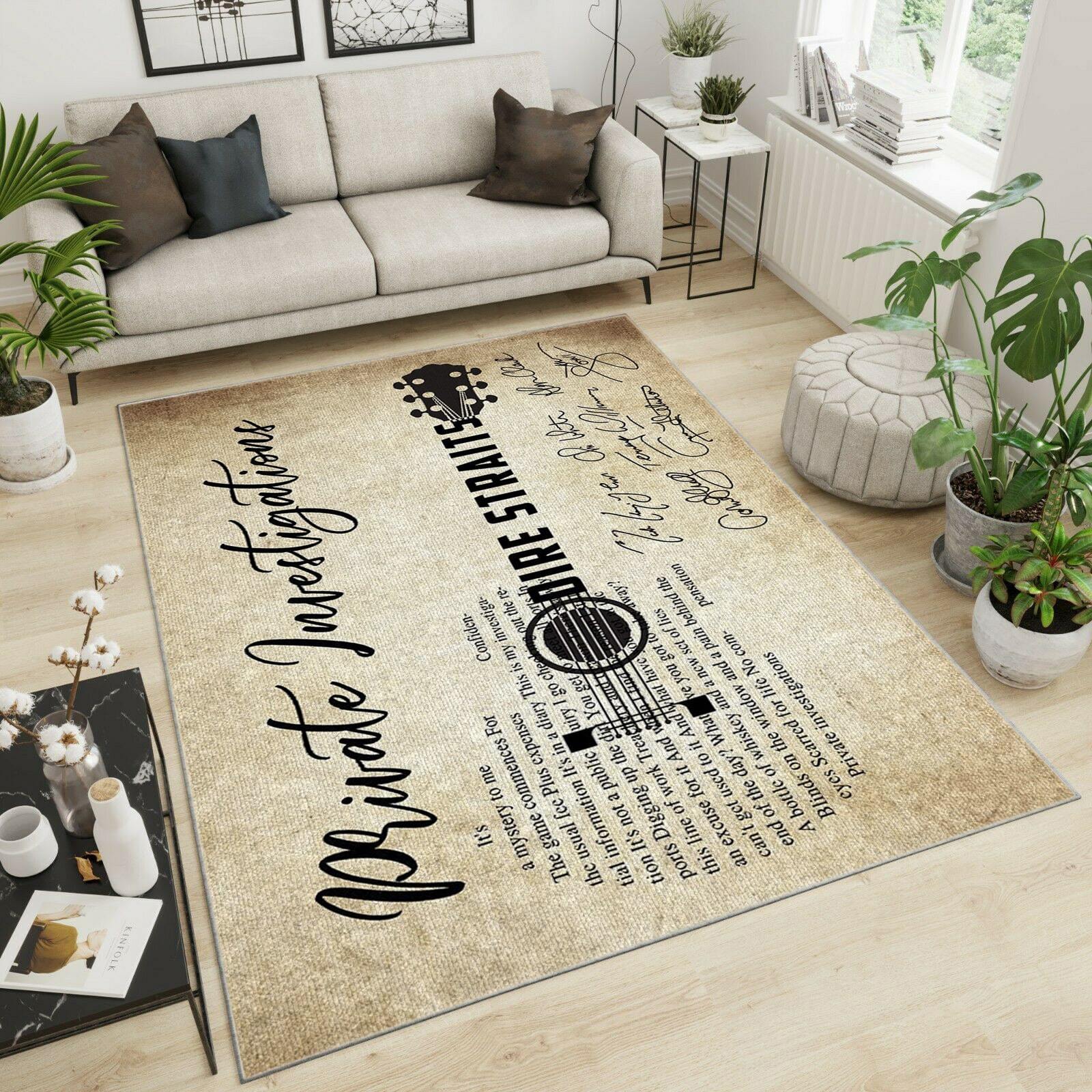 Dire Straits Area Rug Home Decor Bedroom Living Room Decor