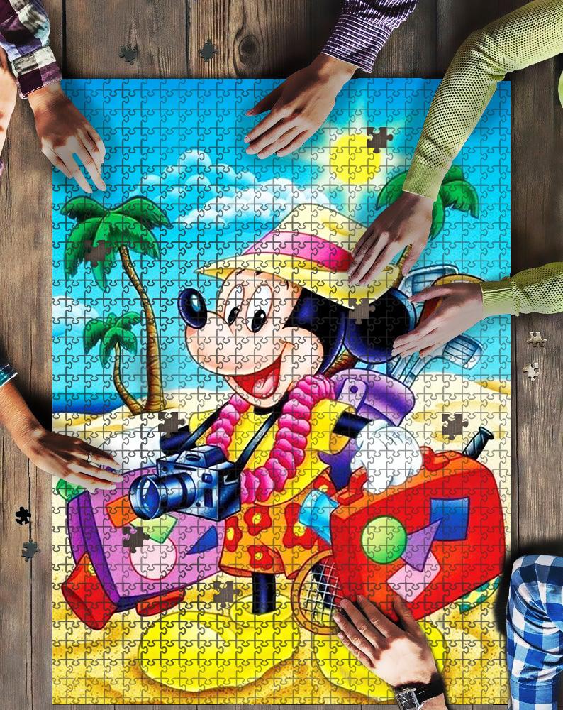 Happy Summer Vacation Jigsaw Mock Puzzle