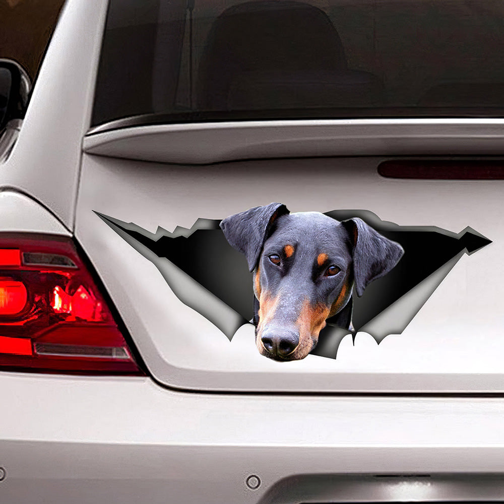 Best Doberman Car 3D Stickers Decal Car Accessories Car Decoration Amazing Gift Idea