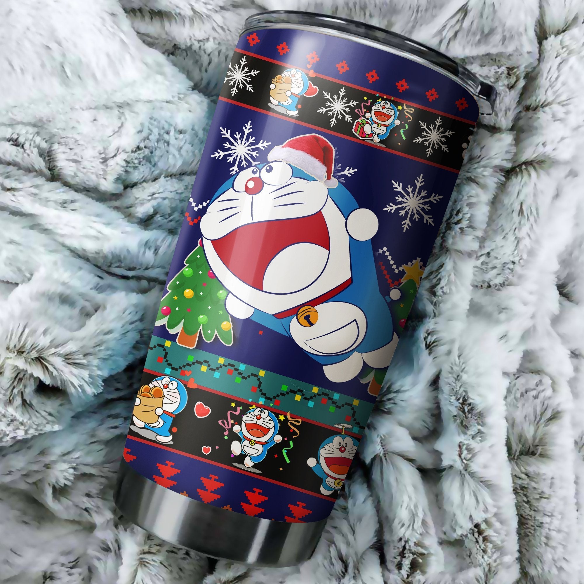 Doremon Christmas Tumbler Perfect Birthday Best Gift Stainless Traveling Mugs 2021