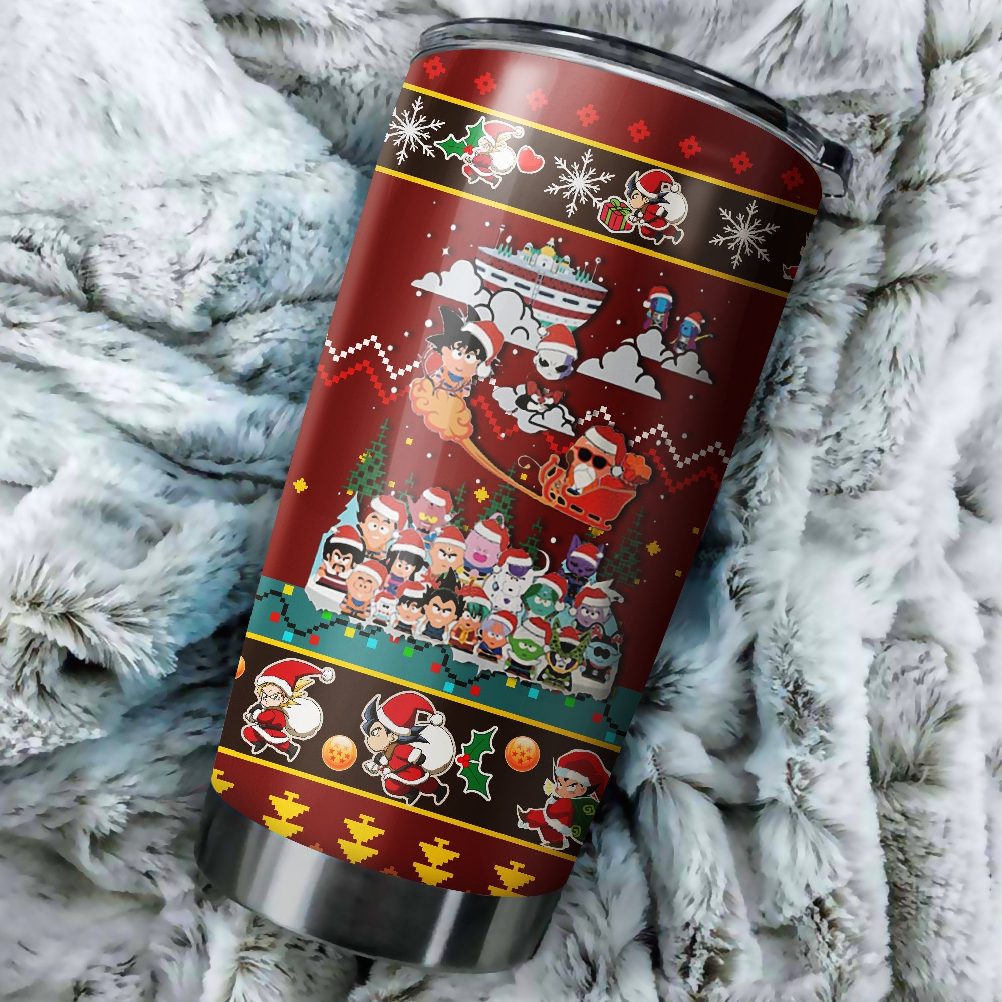 Dragon Ball 5 Christmas Tumbler Perfect Birthday Best Gift Stainless Traveling Mugs 2021