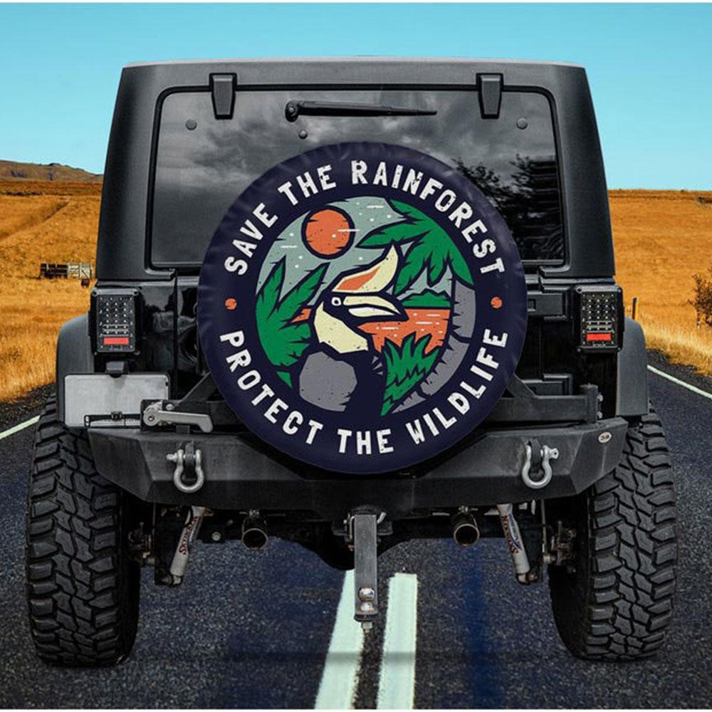 Protect Environment Jeep Car Spare Tire Cover Gift For Campers