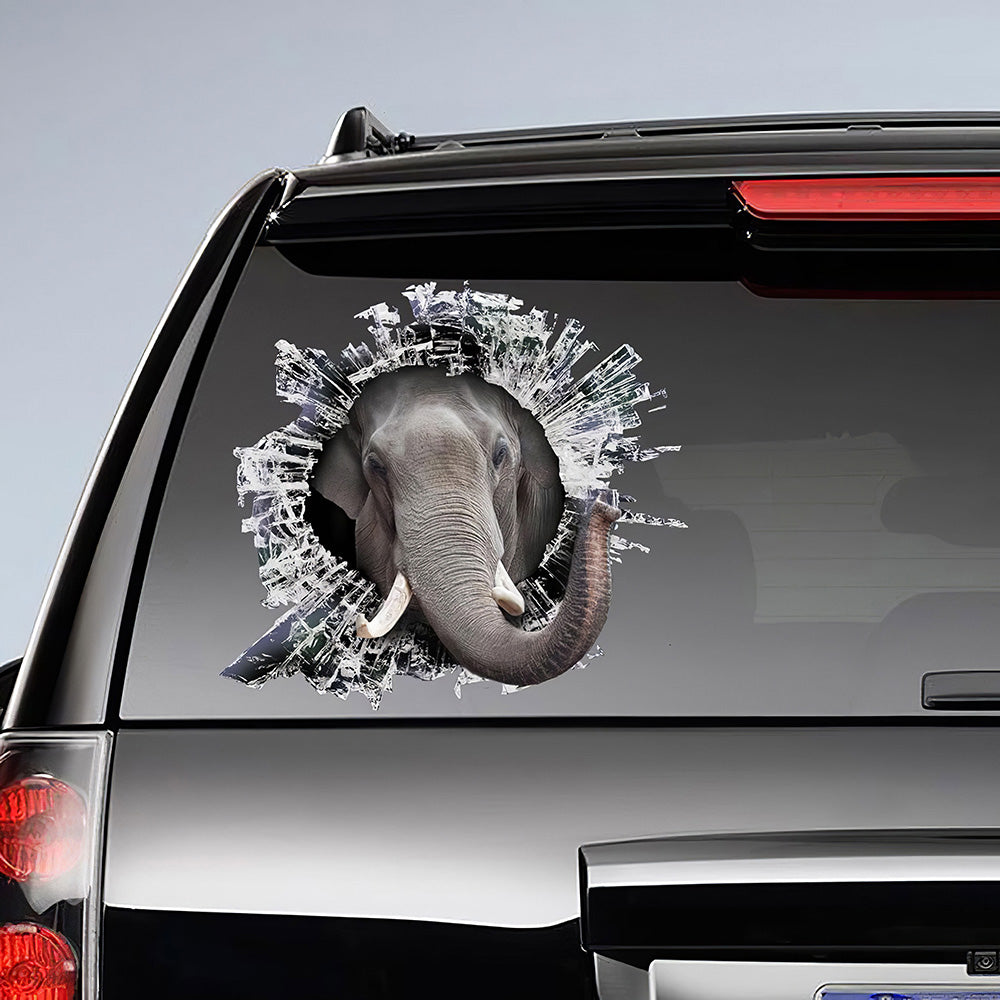 Best Elephant Window Car 3D Stickers Decal Car Accessories Car Decoration Amazing Gift Idea