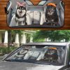 Two Finnish Lapphunds Family Car Windshield Auto Sunshade Amazing Best Gift Ideas 2021