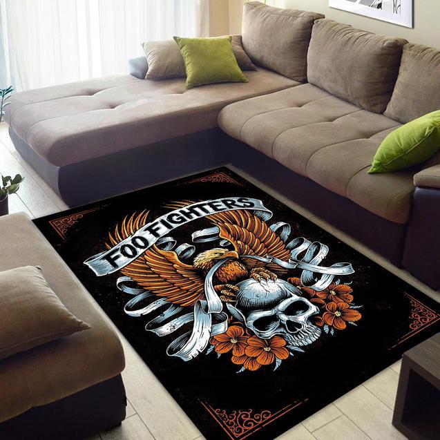 Foo Fighters Area Rug Home Decor Bedroom Living Room Decor