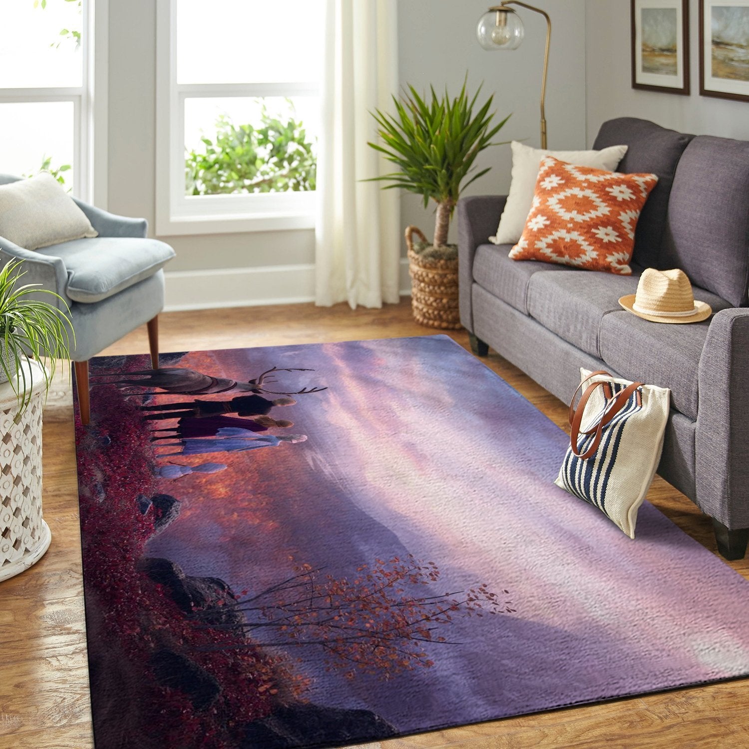 Frozen Area Rug Home Decor Bedroom Living Room Decor