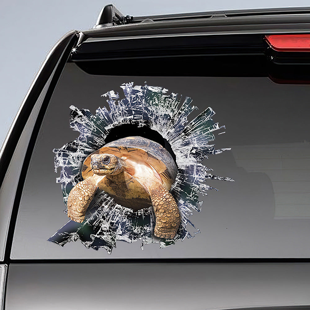 Best Giant Tortoise Window Decal 2 Car 3D Stickers Decal Car Accessories Car Decoration Amazing Gift Idea