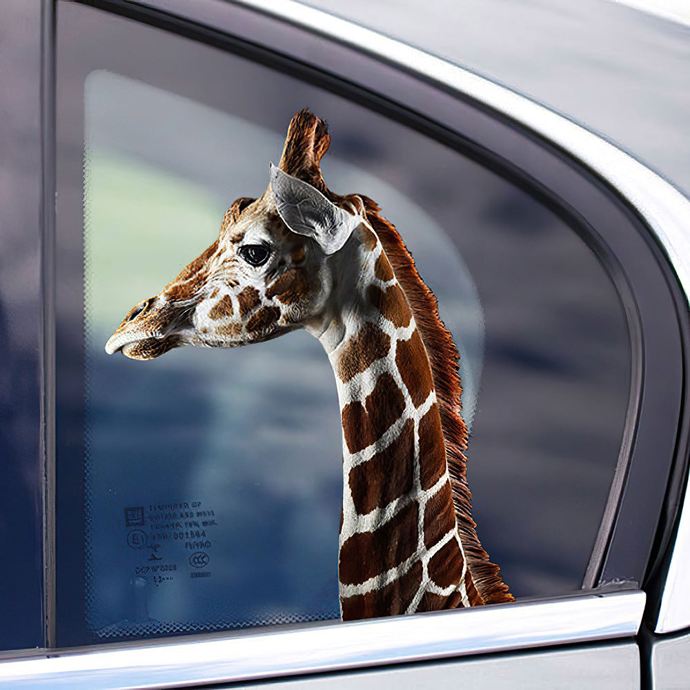 Best Giraffe Window Car 3D Stickers Decal Car Accessories Car Decoration Amazing Gift Idea