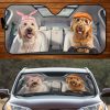 Two Goldendoodles Family Car Windshield Auto Sun Shade Amazing Best Gift Ideas 2021