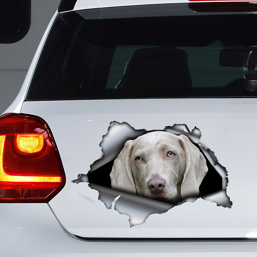 Best Gray Weimaraner Car 3D Stickers Decal Car Accessories Car Decoration Amazing Gift Idea