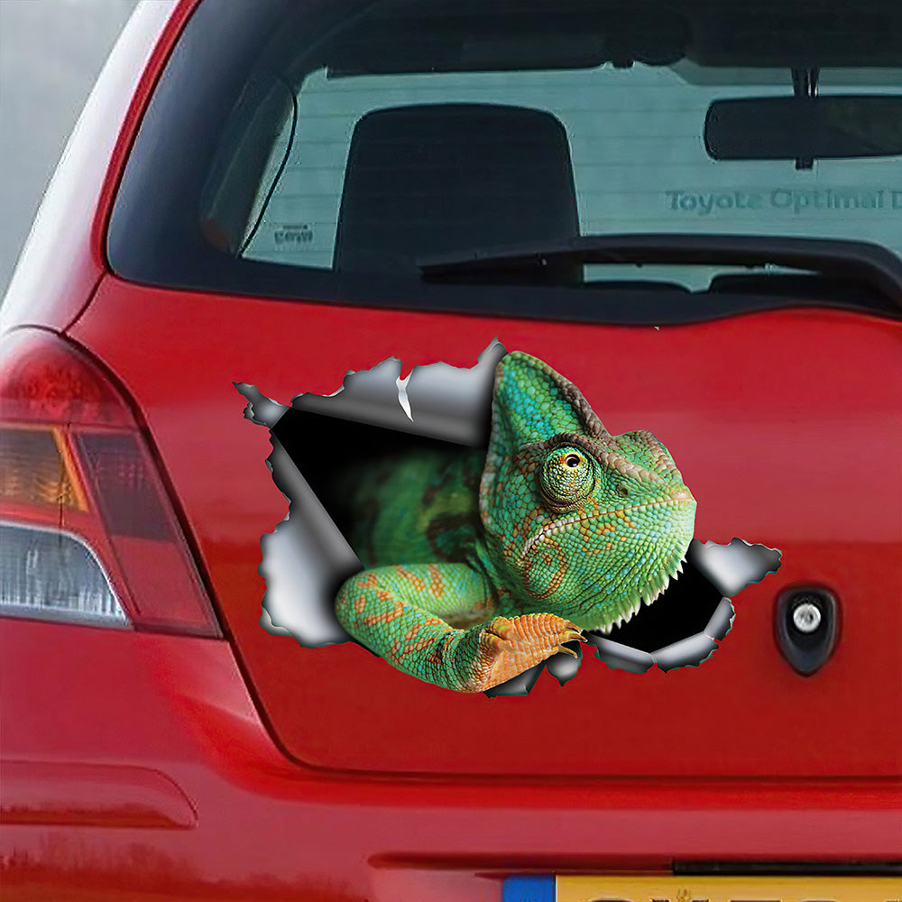 Best Green Chameleon Car 3D Stickers Decal Car Accessories Car Decoration Amazing Gift Idea