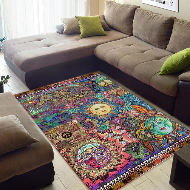 Hippie Area Rug Home Decor Bedroom Living Room Decor