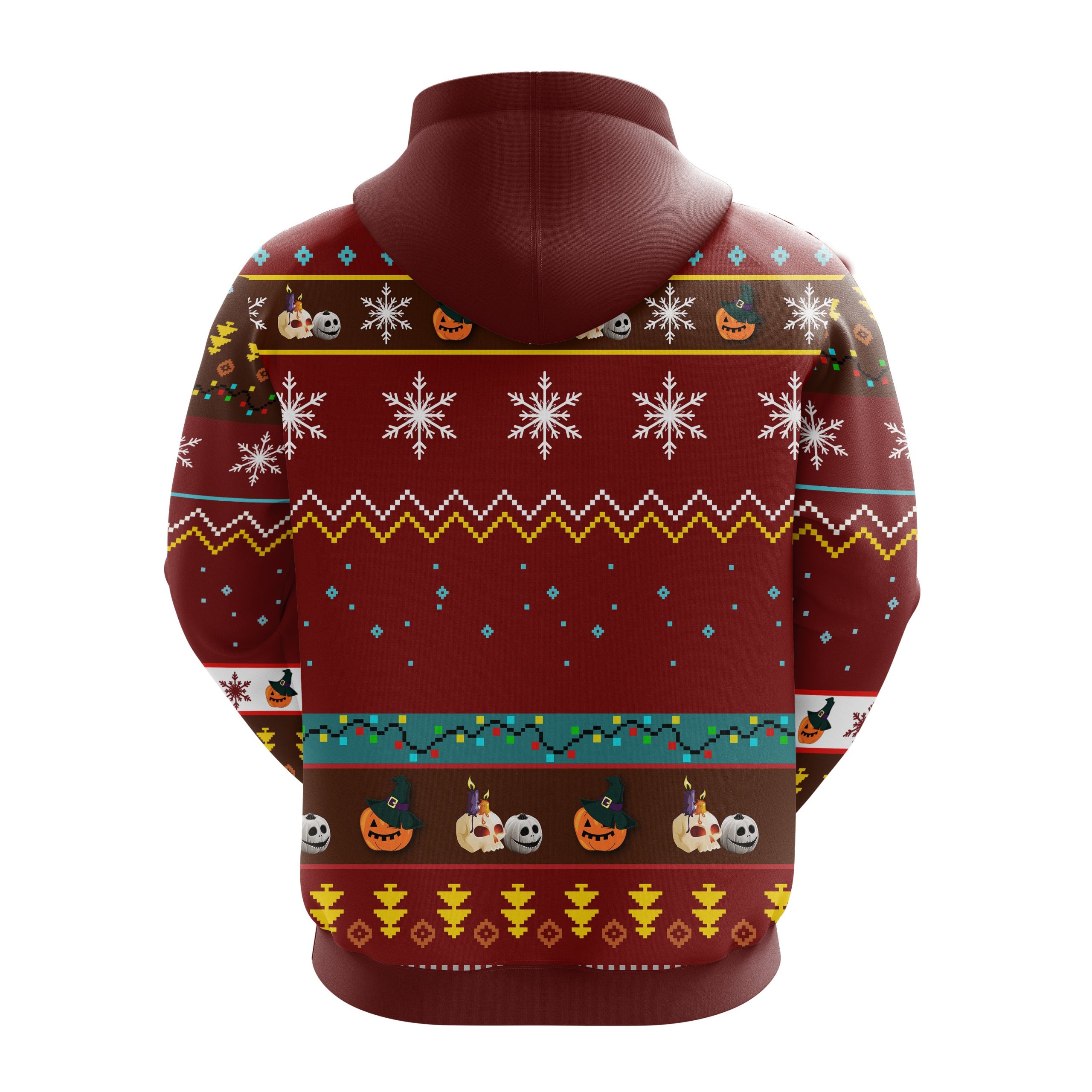 Dog 3D Halloween Cute Noel Mc Ugly Hoodie Zip Red Brown 1 Amazing Gift Idea Thanksgiving Gift