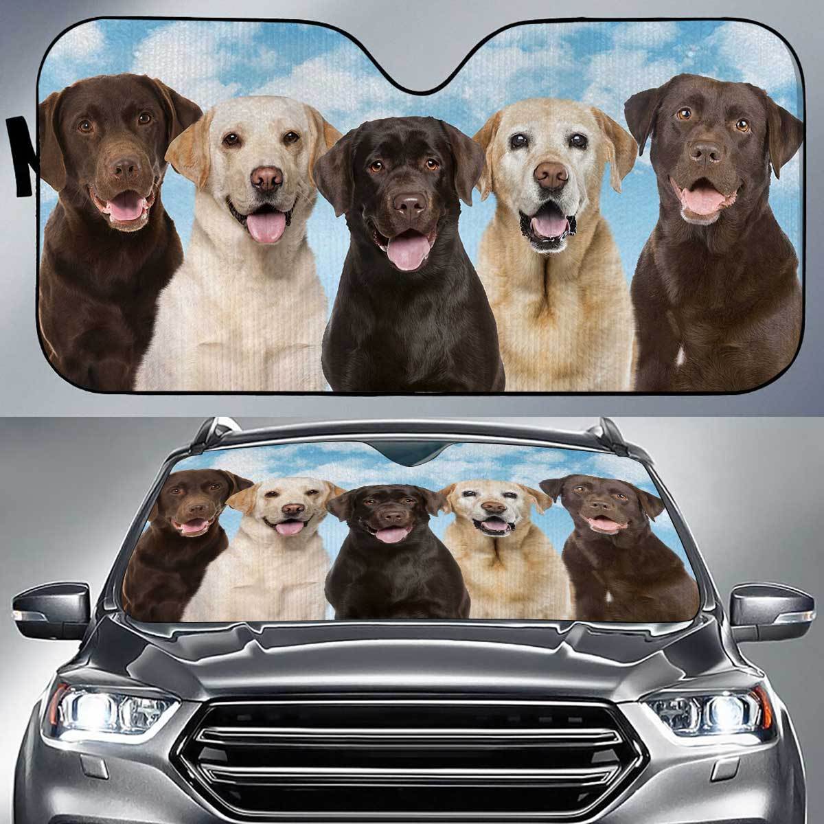 Labrador Retriever Funny Team Auto Sun Shade Gift Ideas 2022