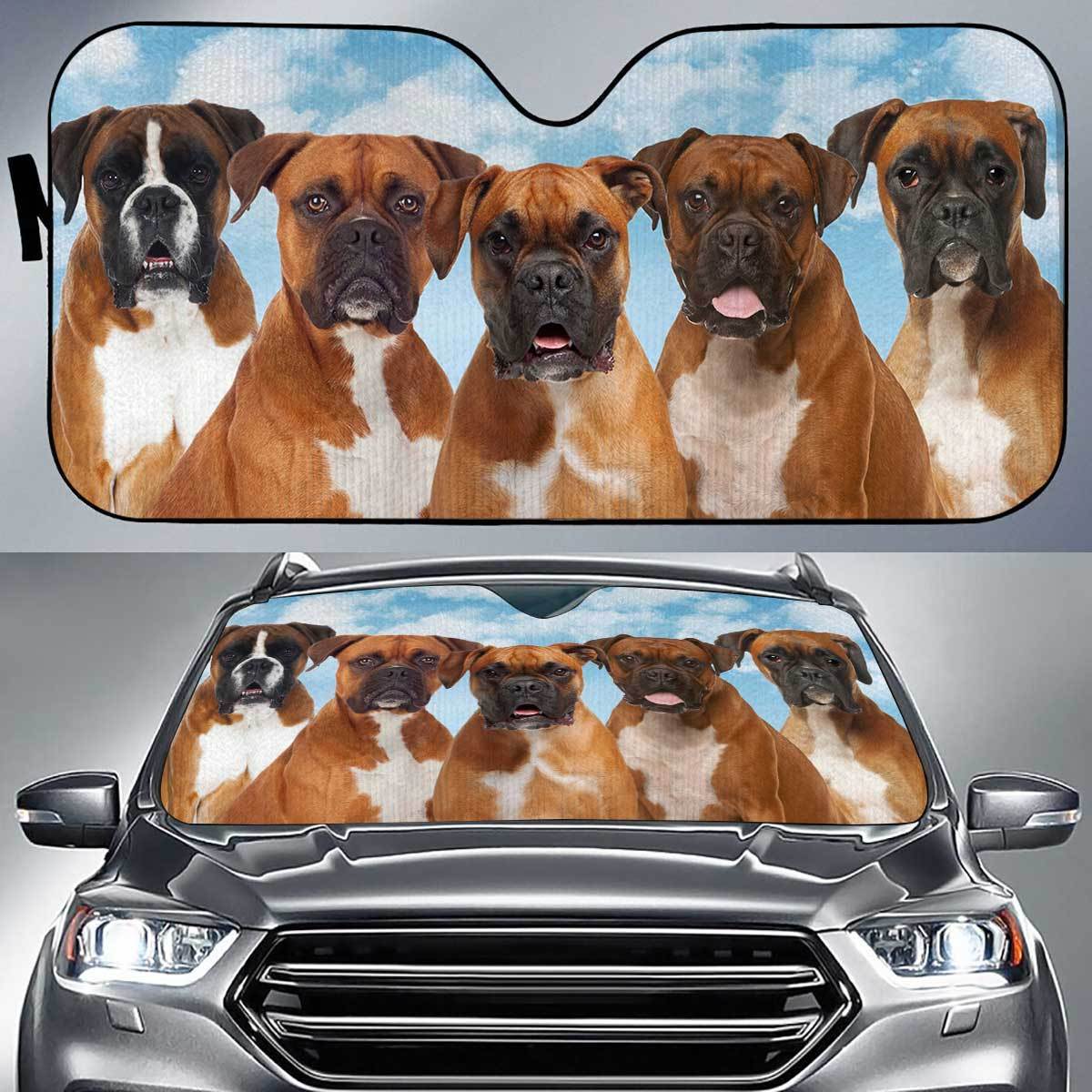 Boxer Funny Team Auto Sun Shade Gift Ideas 2021