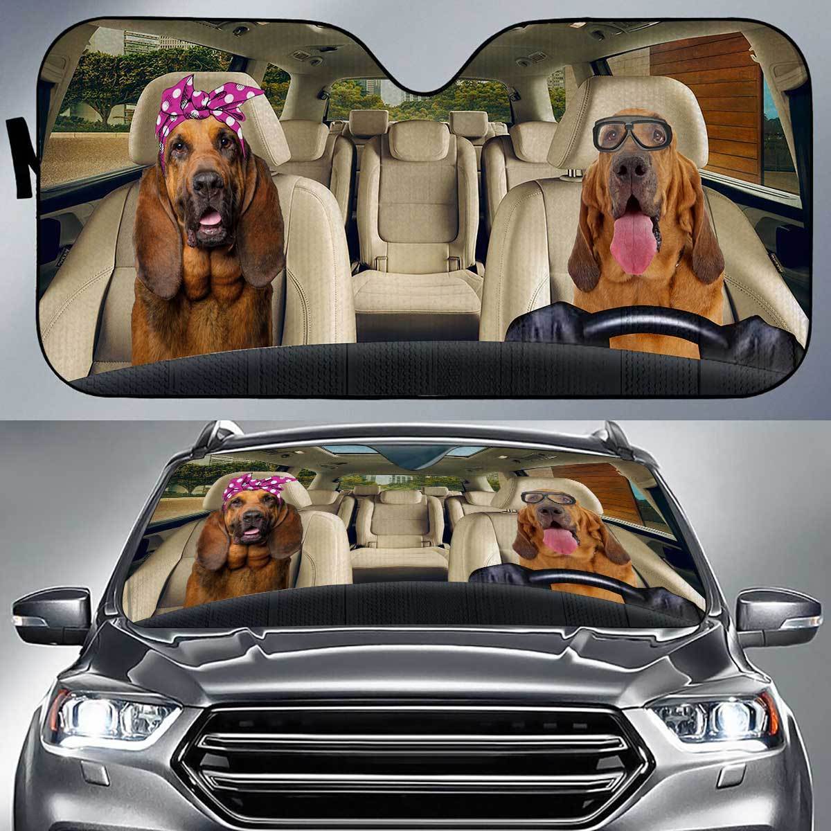 Bloodhound Driver Auto Sun Shade Gift Ideas 2021