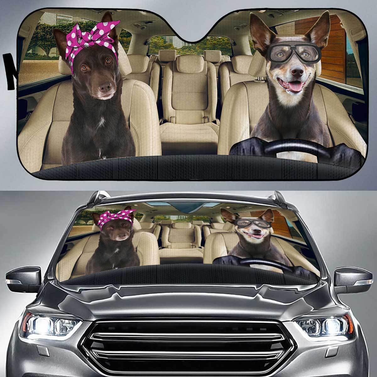 Australian Kelpie Driver Auto Sun Shade Gift Ideas 2021