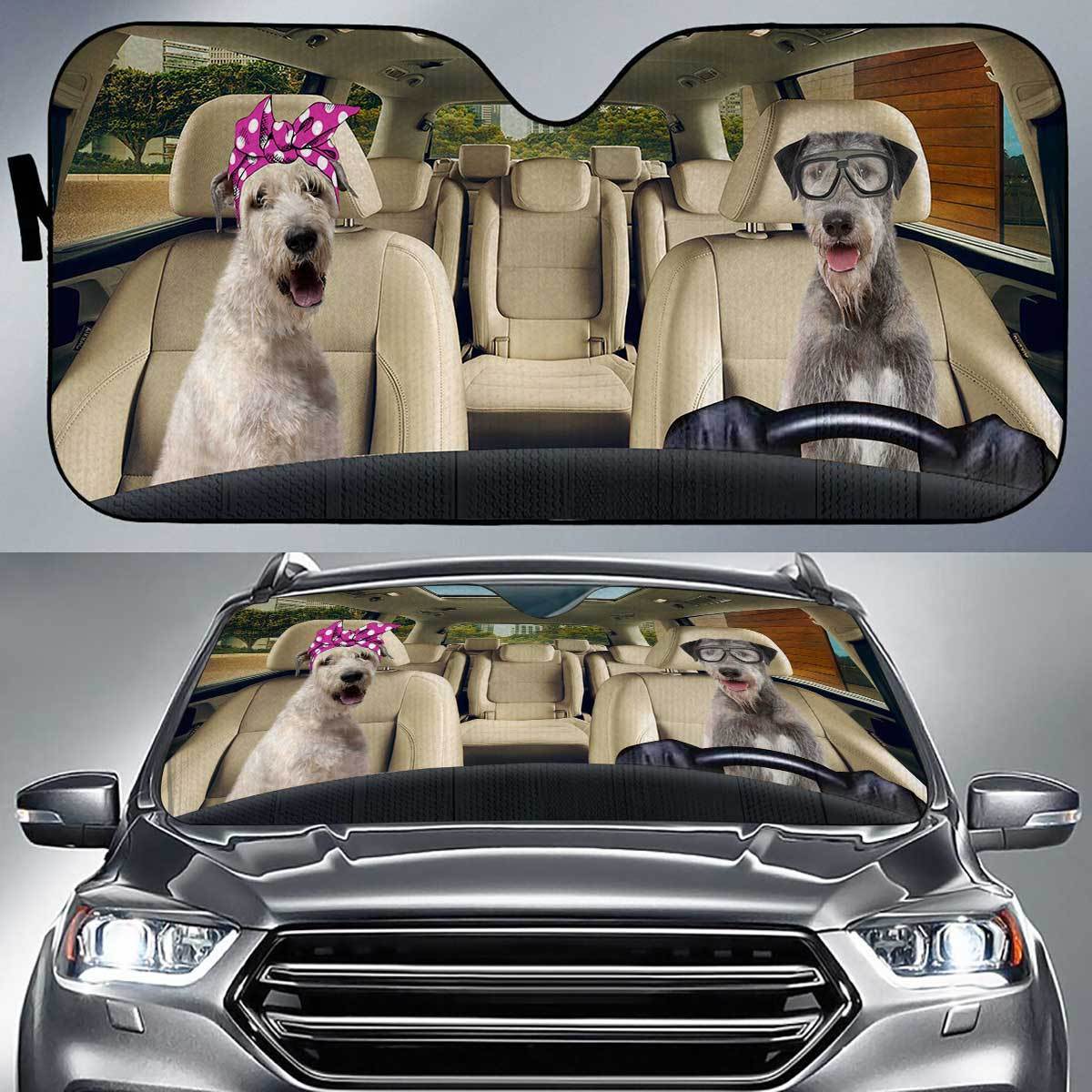 Irish Wolfhound Driver Auto Sun Shade Gift Ideas 2022