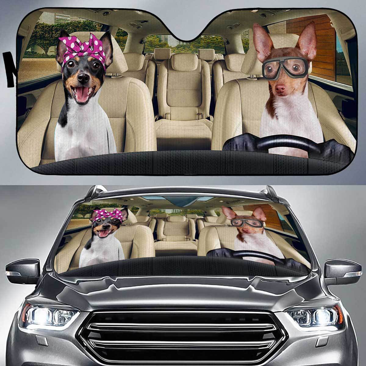 Toy Fox Terrier Driver Auto Sun Shade Gift Ideas 2021