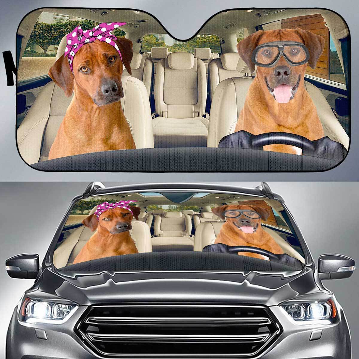 Rhodesian Ridgeback Driver Auto Sun Shade Gift Ideas 2022