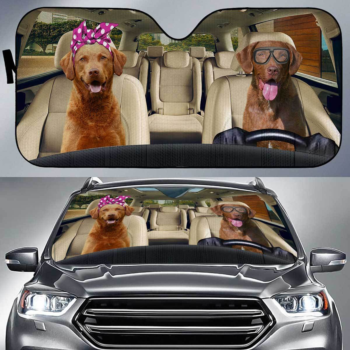 Chesapeake Bay Retriever Driver Auto Sun Shade Gift Ideas 2021