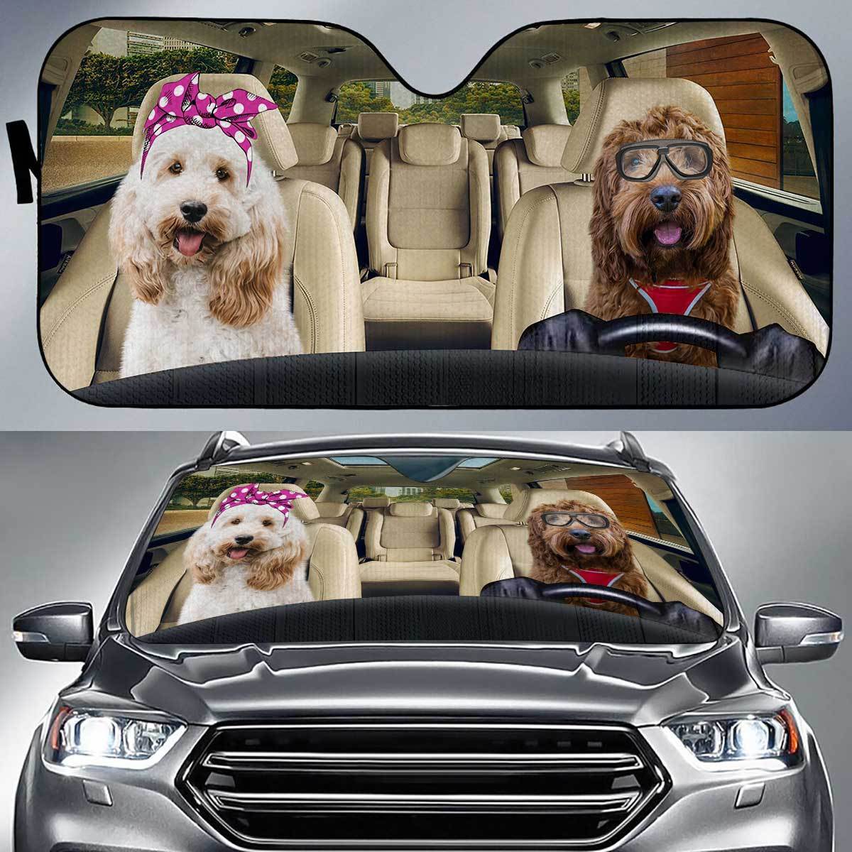 Cockapoo Driver Auto Sun Shade Gift Ideas 2021