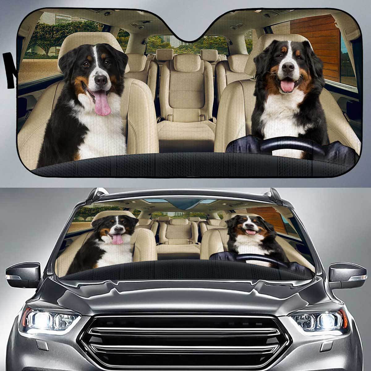 Bernese Mountain Dog Driver Auto Sun Shade Gift Ideas 2022