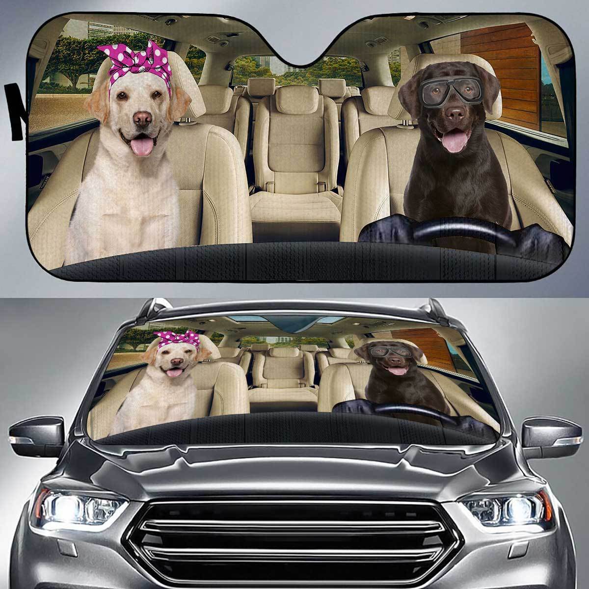 Labrador Driver Auto Sun Shade Gift Ideas 2021