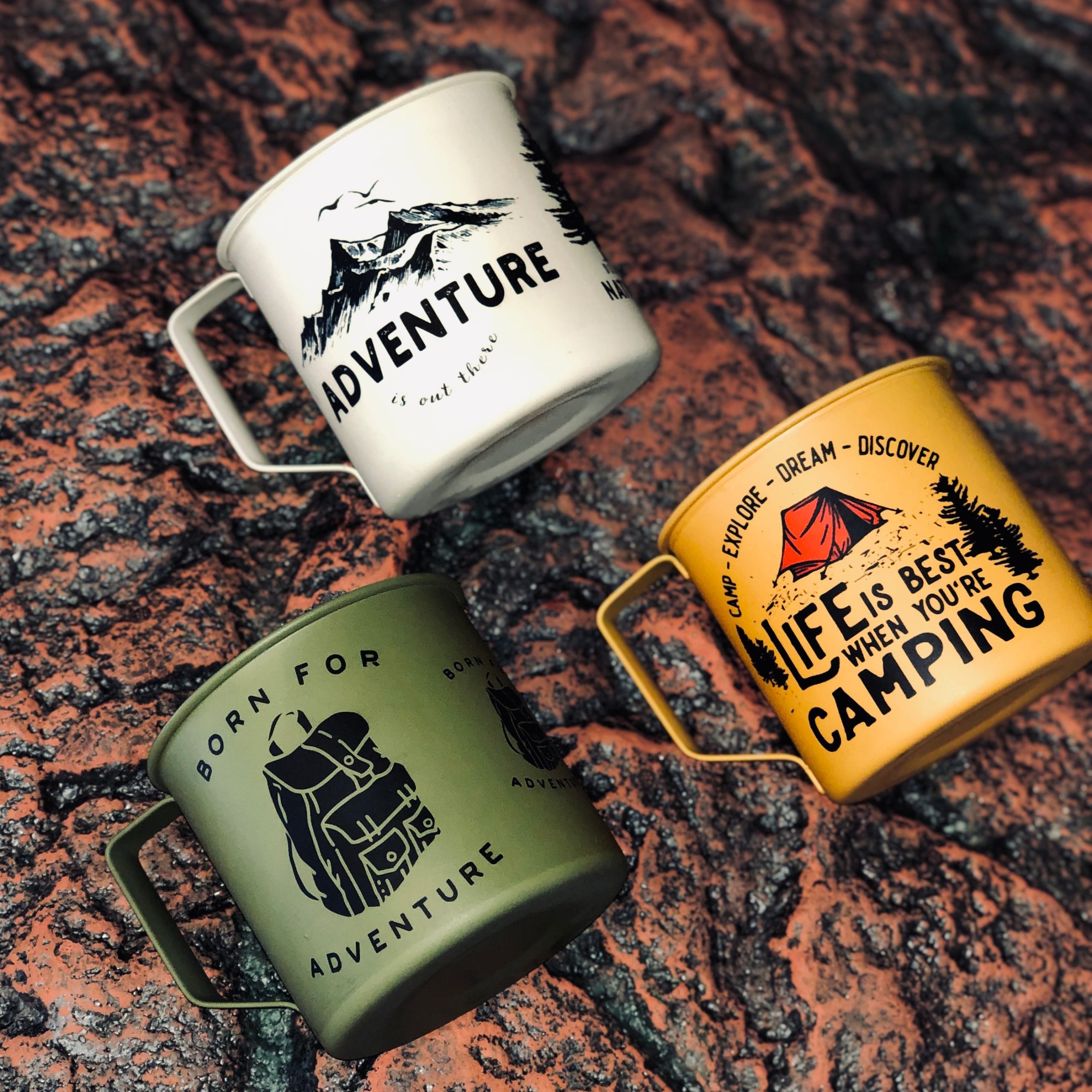 Set 3 Best Camping Campfire Travel Mugs 2021