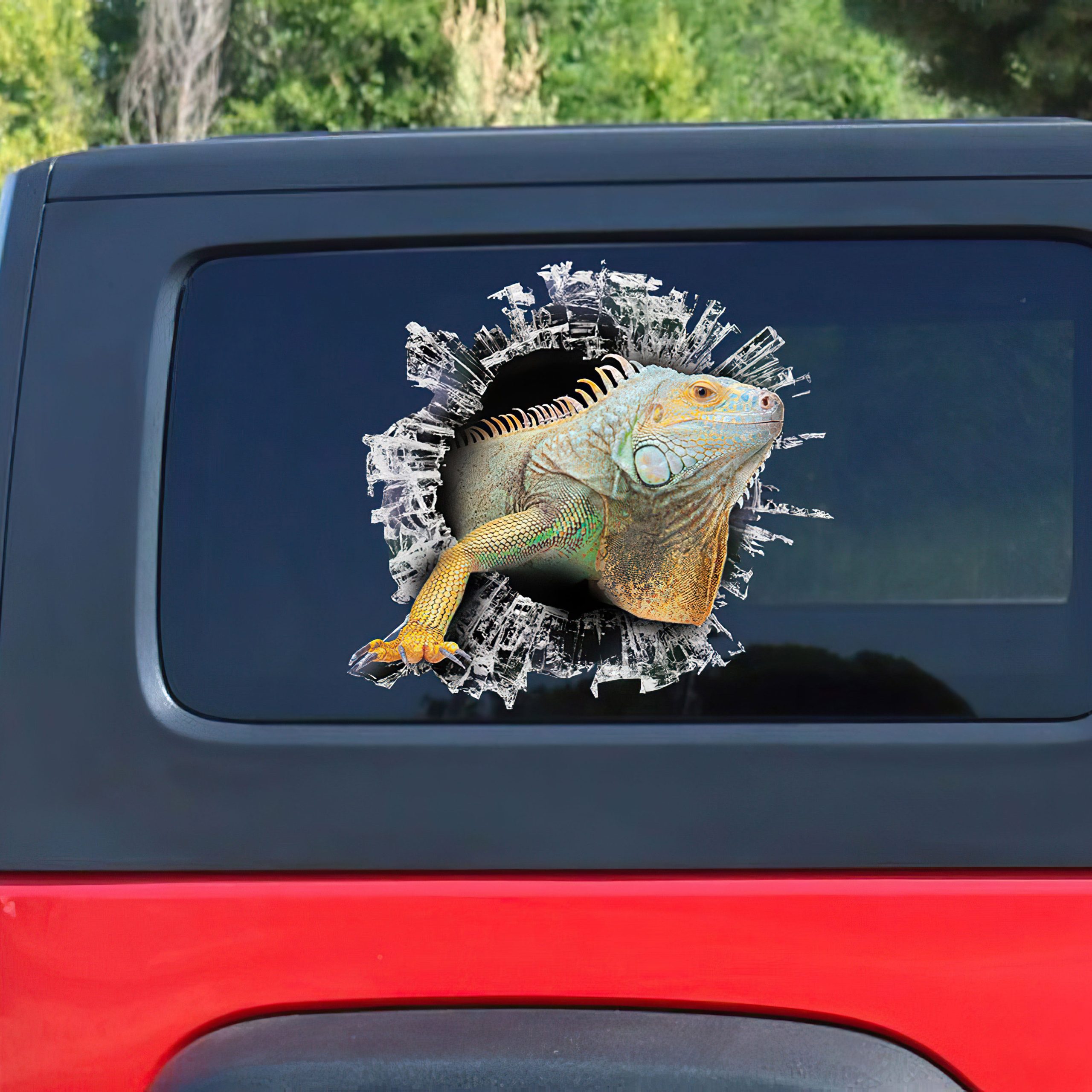 Best Iguana Window Car 3D Stickers Decal Car Accessories Car Decoration Amazing Gift Idea