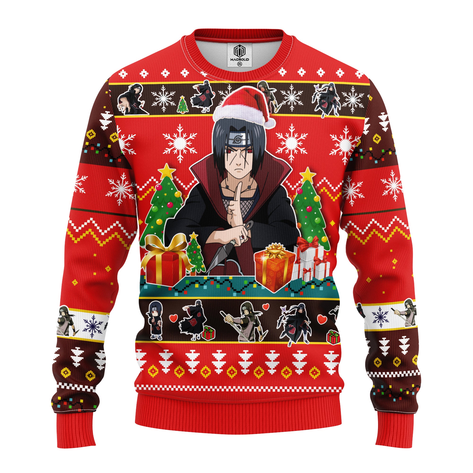 Uchiha Itachi Naruto 2 Ugly Christmas Sweater Amazing Gift Idea Thanksgiving Gift