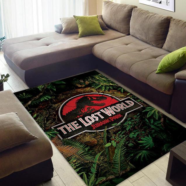 The Lost World Jurassic Park Area Rug Home Decor Bedroom Living Room Decor