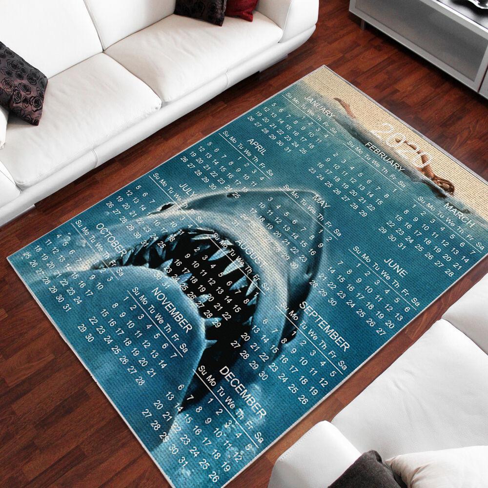 Jaws Area Rug Home Decor Bedroom Living Room Decor