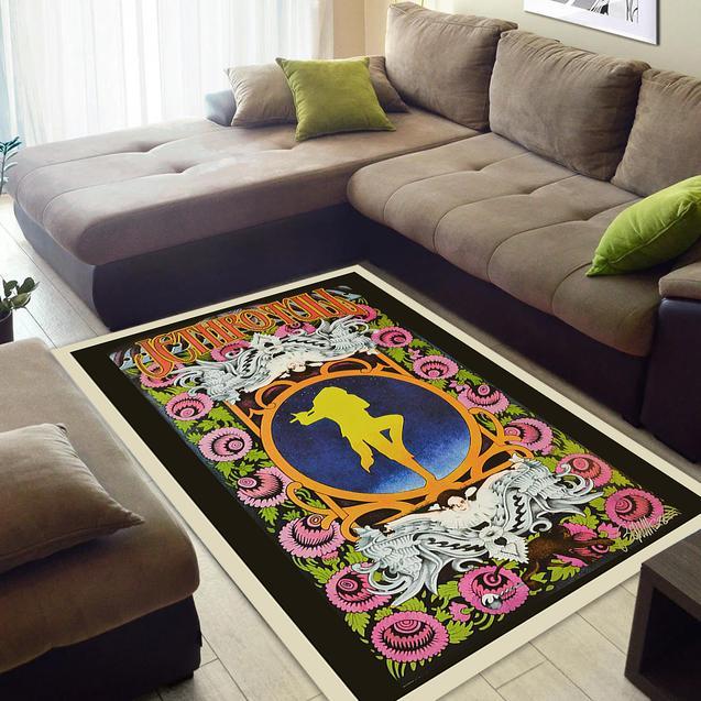 Jethro Tull 2001 Staten Island Concert Area Rug Home Decor Bedroom Living Room Decor