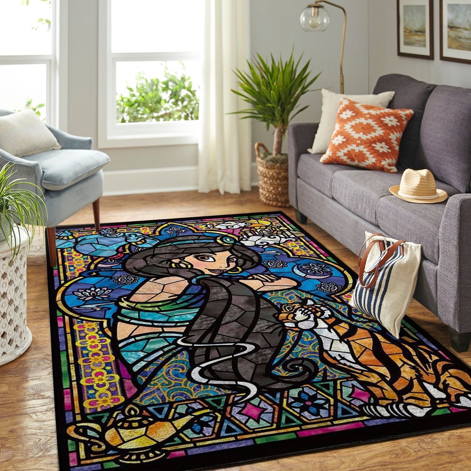 Princess Jasmine Aladdin Area Rug Home Decor Bedroom Living Room Decor